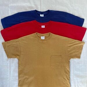 3 Vintage GAP Pocket Tees | S